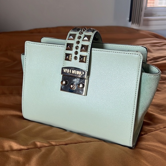 Mario Valentino Kiki Cross Body Bag Mint Color - Picture 8 of 11